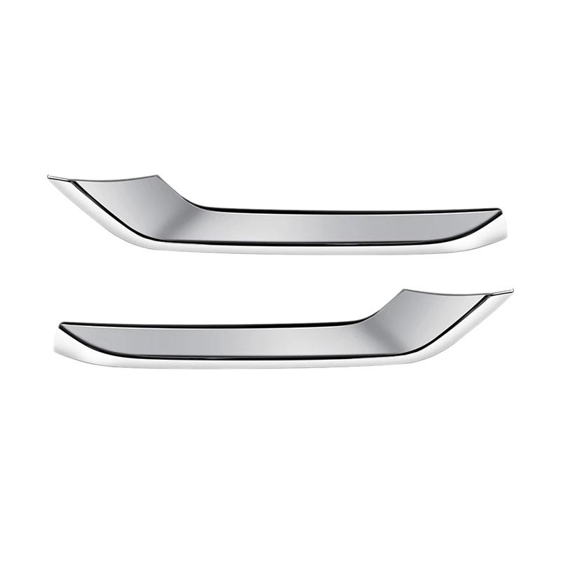 For Honda HRV HR-V Vezel   Front Bumper Lower Grille Trim Strips Fog Light Cover Trim серебряный