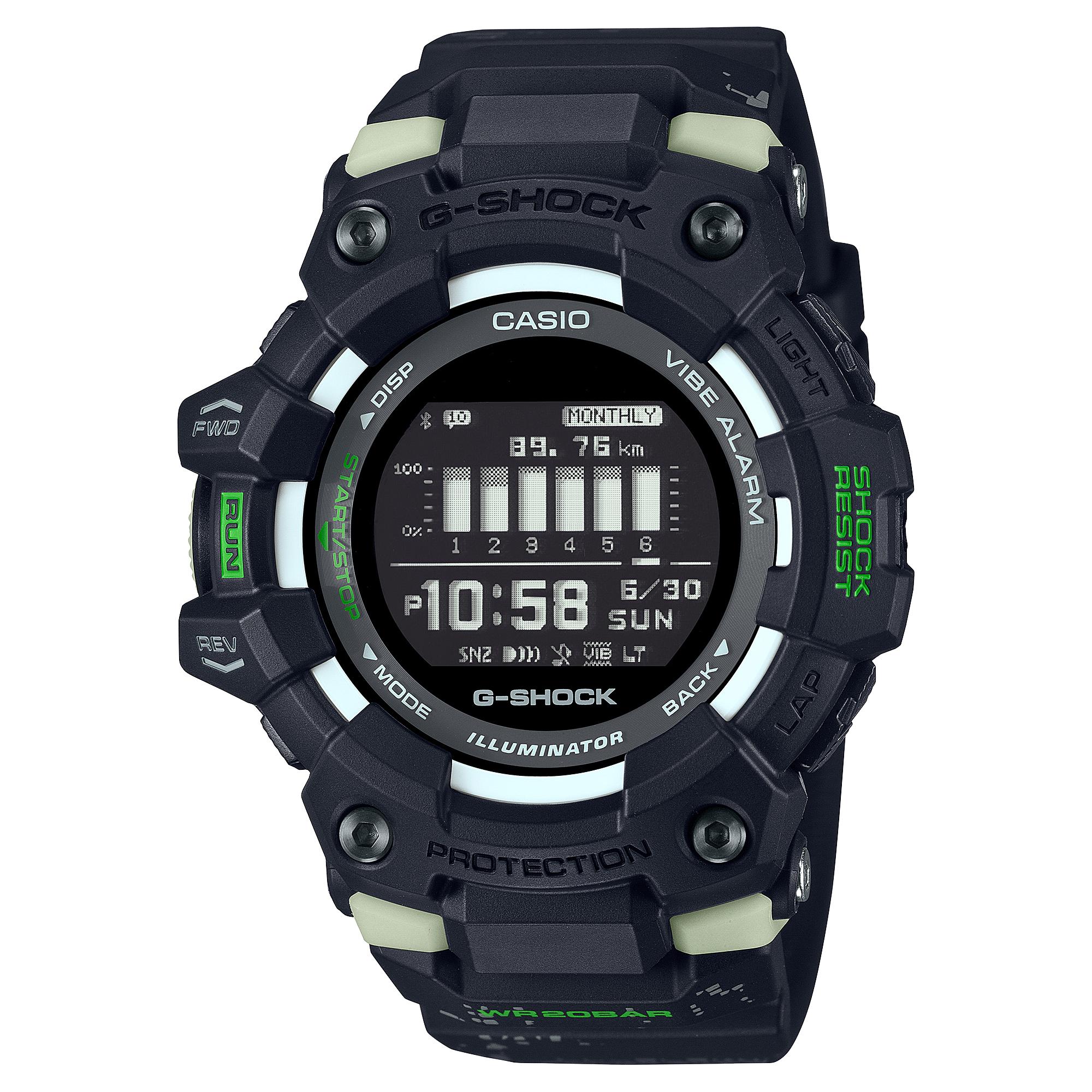 Casio G-SHOCK Men s Resin 200M Water Resistant Shock Resistant Quartz Watch GBD-100LM-1 чёрный