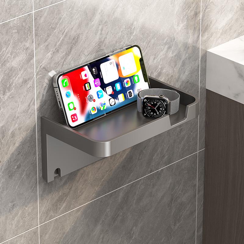 

Wall-Mounted No-Punch Bathroom Tissue and Towel Holder