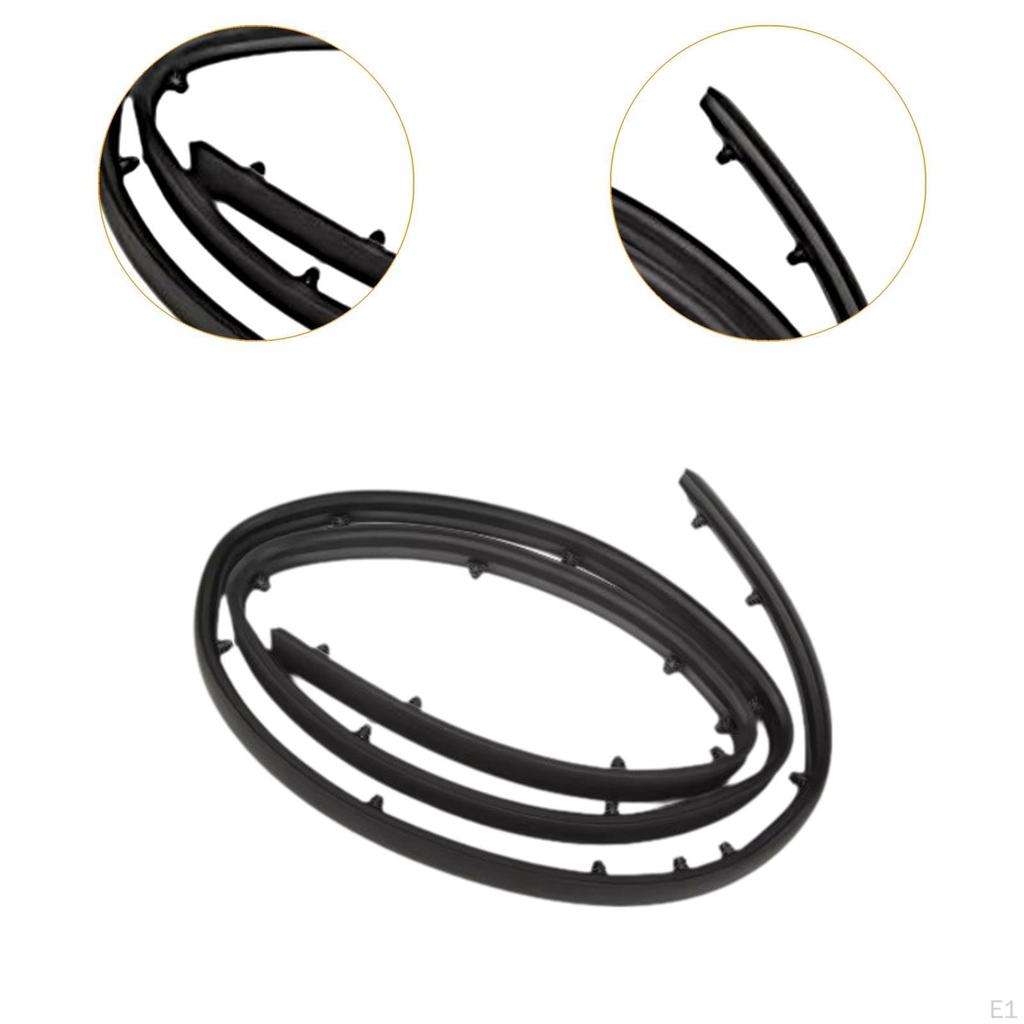 Främre grill Huva Gummilist Tätningslist 86362C1000 Svart Slitstark för 2.0L Reservdel