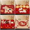 Chinese New Year Door Mat Chinese New Year Decorations 2026 Entrance Doormat Non-Slip Spring Festival Floor Mat