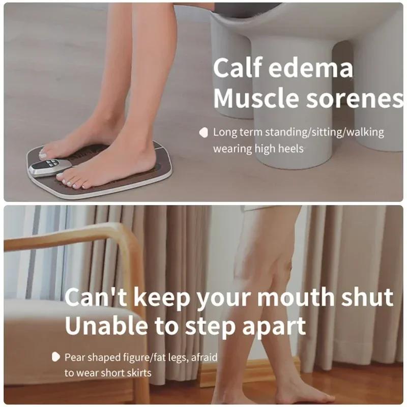 EMS Foot Massager Pad remote control Muscle Stimulation Improves Blood Circulation Acupoints massage usb charge foot massage