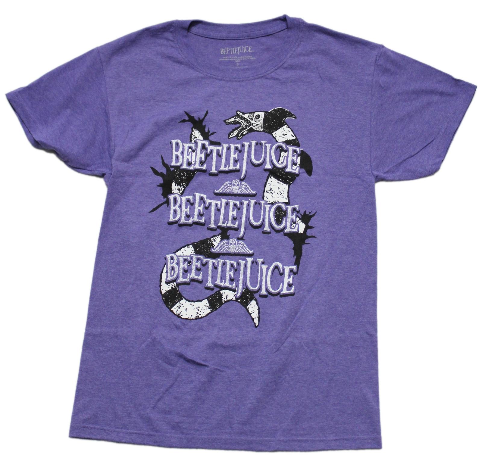 Beetlejuice New Adult T-Shirt - Triple Name Drop Snake XXL