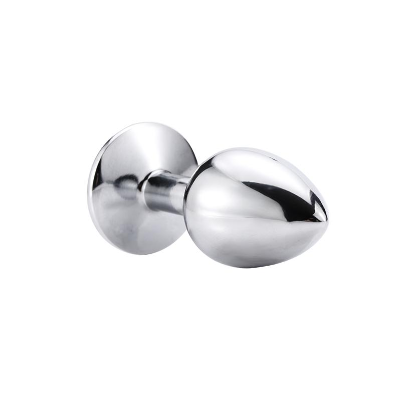 Metal Anal Plug Sex Toys Adult Anal Expansion Training Masturbation Woman/Man Ass Round Crystal Jewelry Butt Plug SM Adult