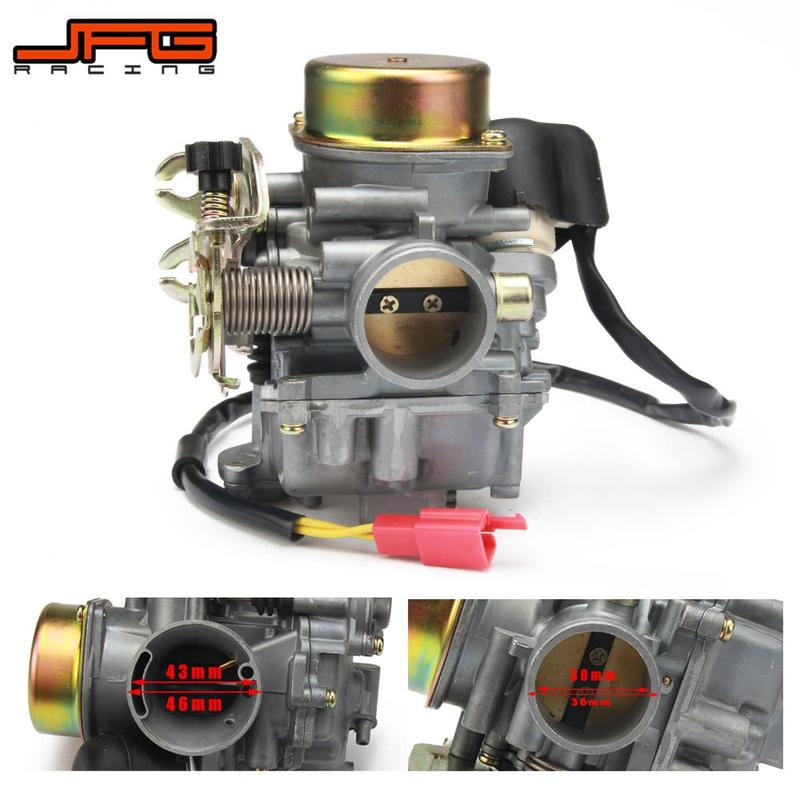 Motorcycle CVK30 CVK 30MM Carburetor Carb Replacement For Keihin Scooters ATV GY6 150-250CC TANK 260 Scooter Street Bike CVK30