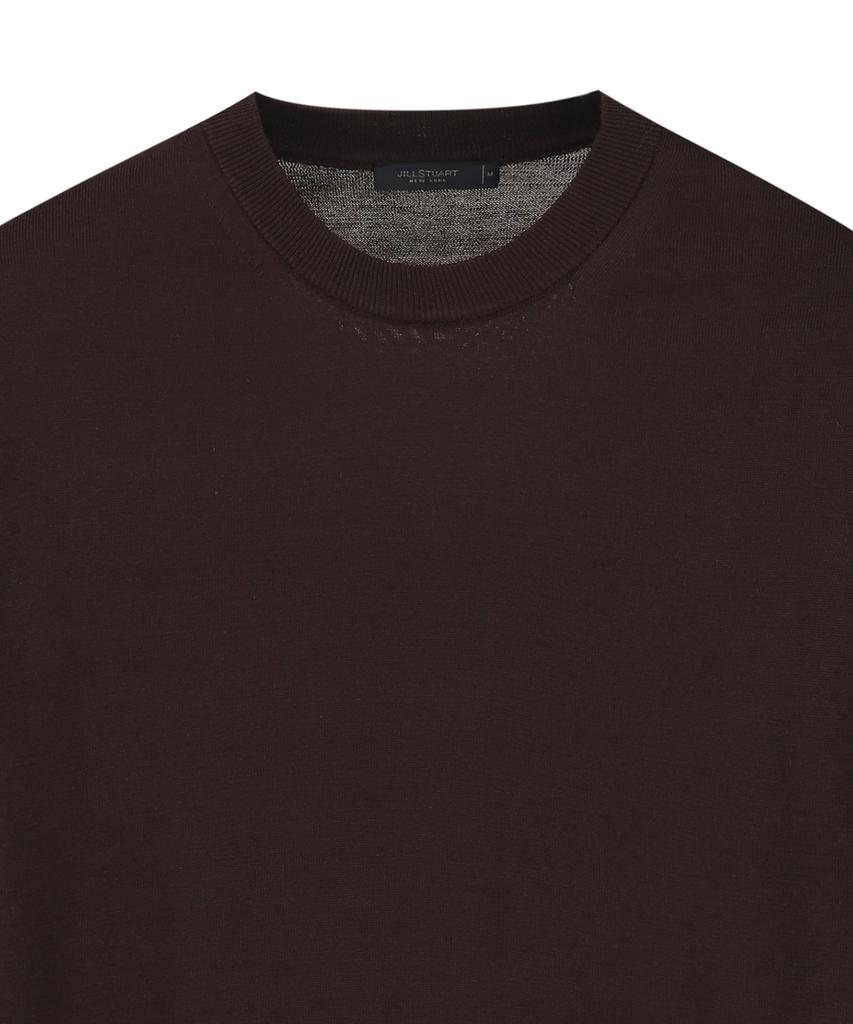 Jilseutyueoteunyuyogmaen Silk Blend Crew Neck Knit - Dark Brown (Jnsw6B302W3)