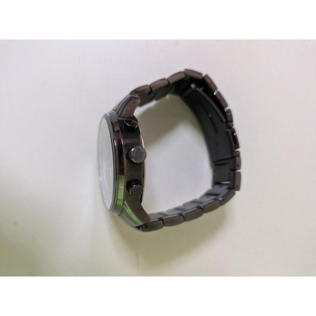 Used [Working Item] TOMMY HILFIGER Tommy Hilfiger Men's Watch Chronograph Style Gunmetal Gray [Big Face]