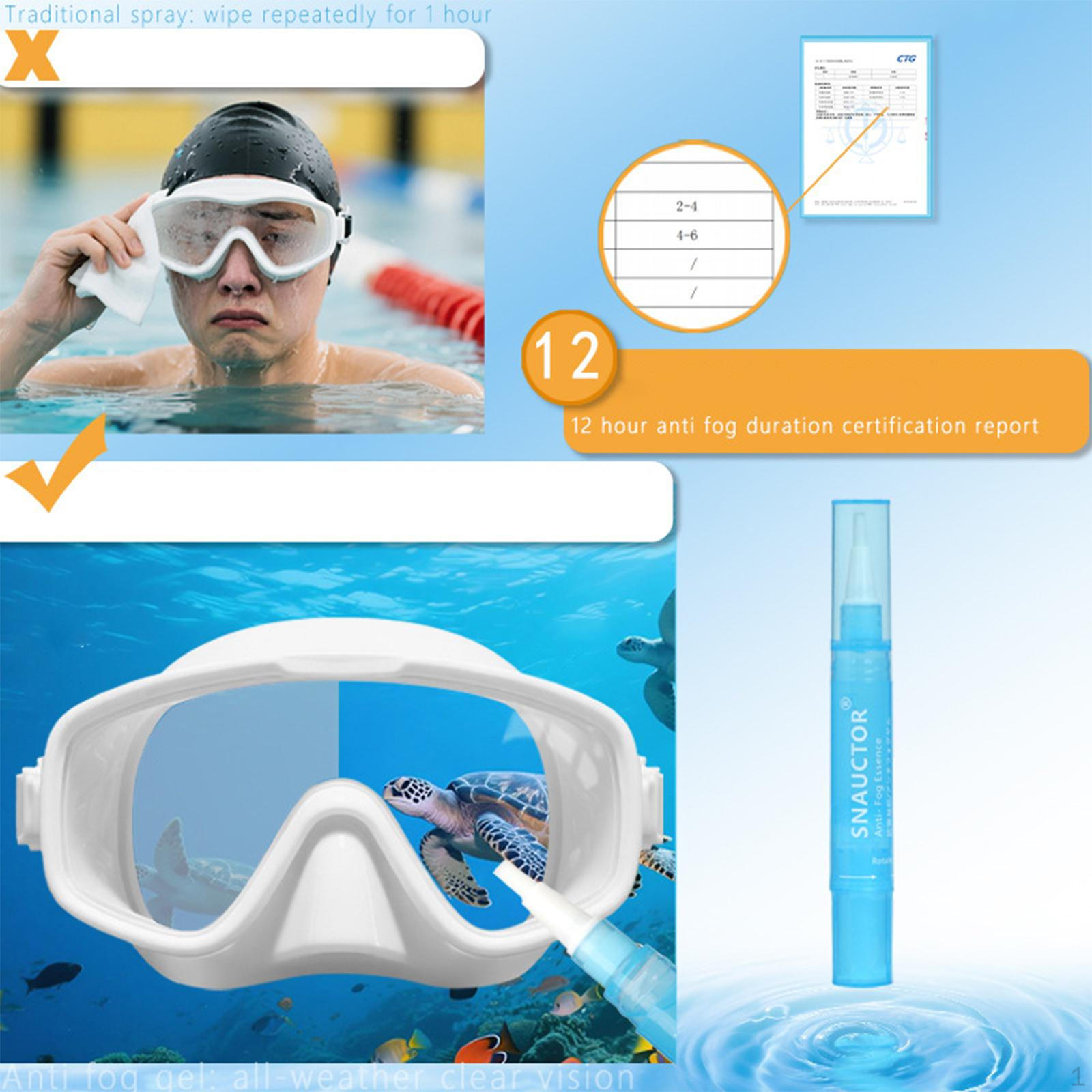 

Swim Goggle Anti Fog Gel Professional Effective Convenient 10ml Fogging