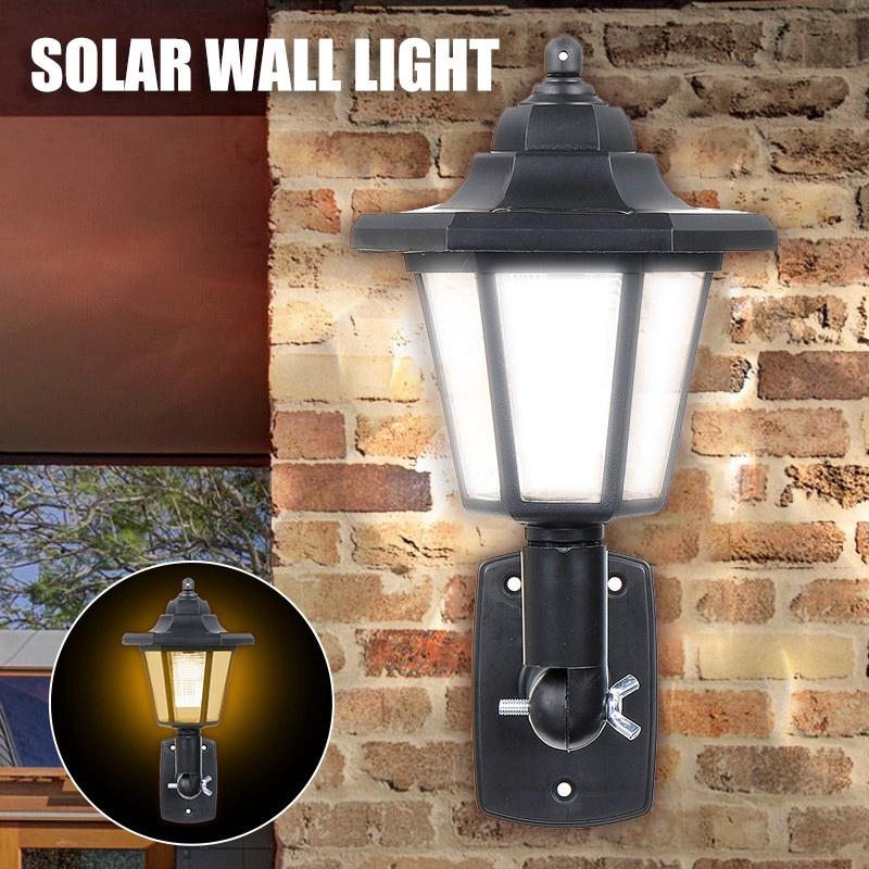 

Беспроводные солнечные настенные светильники с одинарной/двойной головкой, уличные водонепроницаемые настенные ночные светильники, ретро-фонарь для сада, патио, двора, новые теплый белый