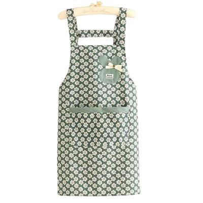 Neue Atmungsaktive Blumen Küchenschürze Baumwolle Koreanischer Stil Kochkittel Verschleißfest Kochen Backen Lätzchen für Frauen Mädchen