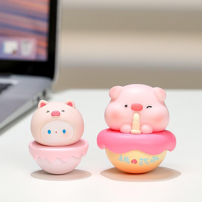 

Mini Cute Cartoon Decoration Tumbler Ornaments for Desktop Gifts Standard