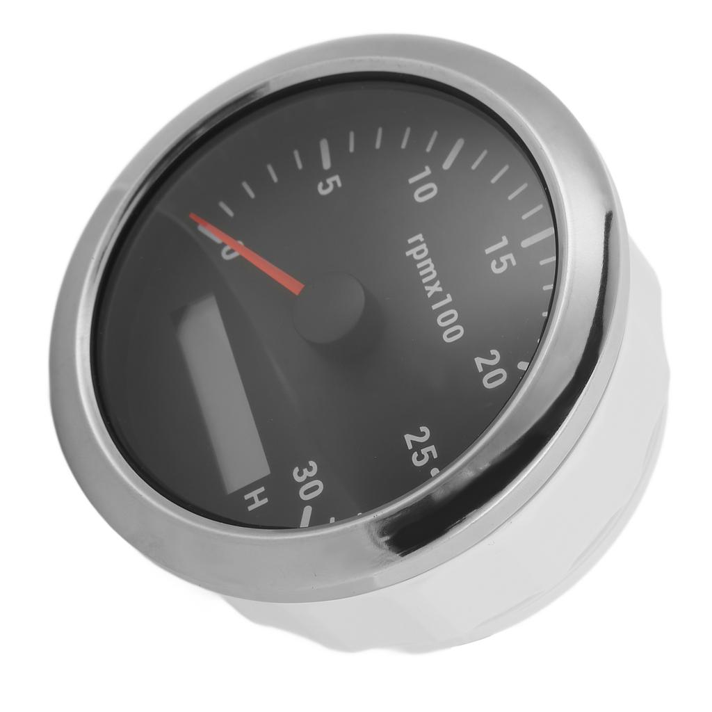 85mm Pointer Tachometer 03000rpm   7 Color Backlight for Car Boat Engine Generator 932V