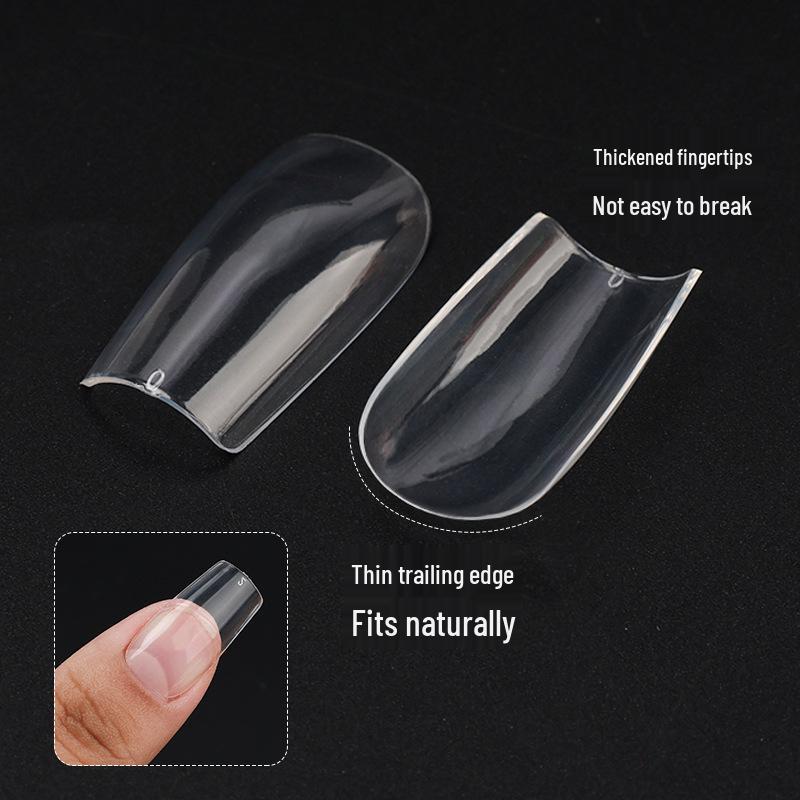 Seamless Manicure: Square to Water Drop Shape Oval Wearable Nails Fake Fingernail Stickers