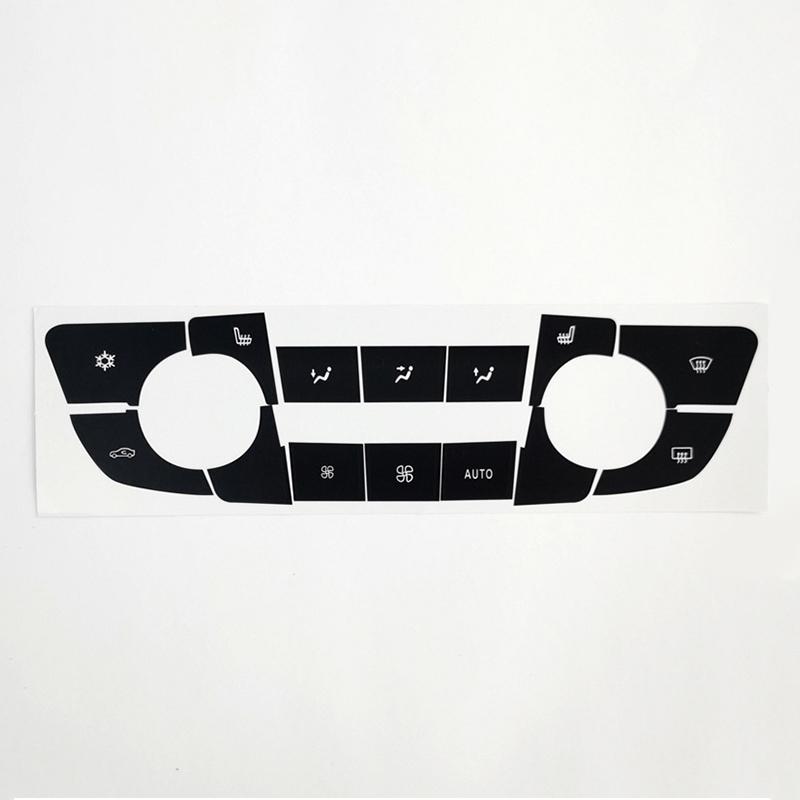 1PC AC Button Repair Sticker,6*20cm Internal Button Decoration,Black Car Accessories,For Buick Regal(2008-2013)