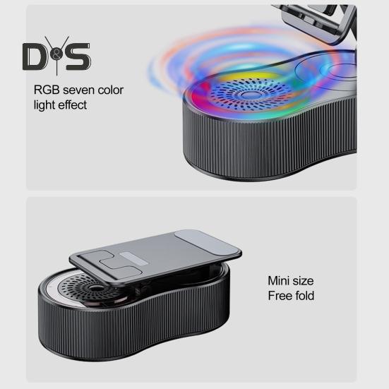 360 grad Drehbare Telefon Stehen mit Drahtlose Bluetooth-kompatibel Lautsprecher RGB Licht Höhe Einstellbar Handy Halter