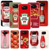 Lamb Heinz Tomato Ketchup Phone Case For Xiaomi Poco X7 X6 X5 Pro F7 Ultra Redmi 15C 15 13 13C 12 12C 10 10A 10C 9 9A 9C 9T Cove