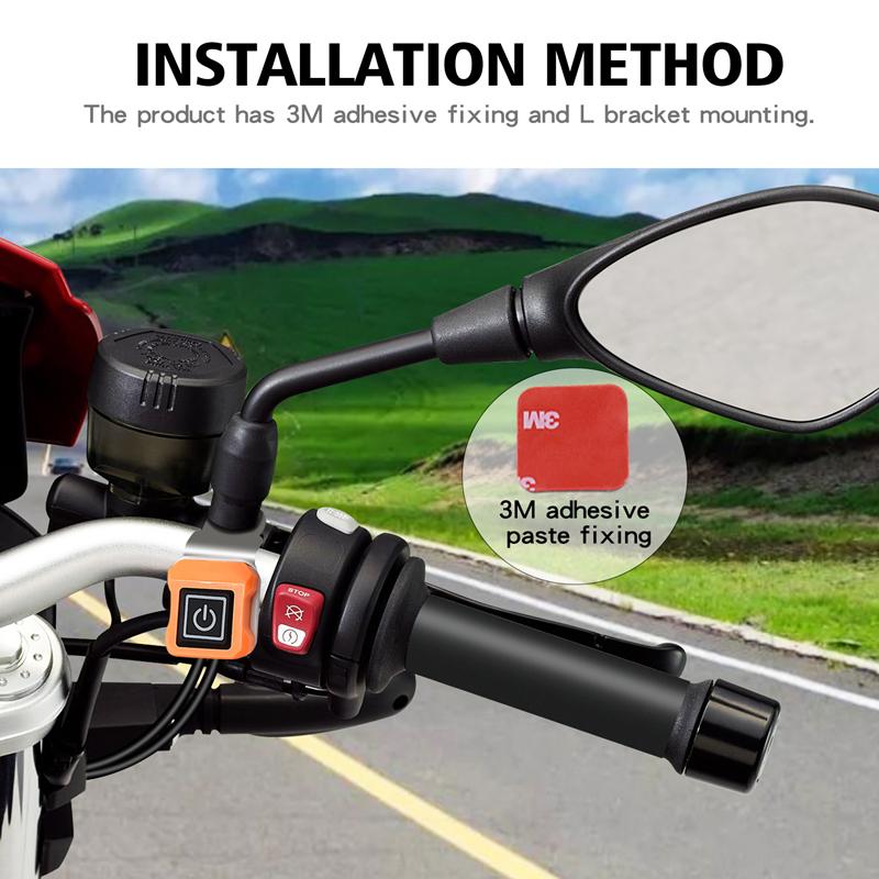 12V Motorcycle Electric Heated Grips Pads+Heat Resistant Tape+Heat Resistant Cover Heating Handle Kit Motorbike Handlebar
