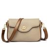 Modna Damska Prosta Torebka Crossbody ze Skóry PU Rekreacyjna Mała Kwadratowa Torebka Luksusowy Design Damska Torba Listonoszka Markowa Saszetka Podróżna