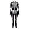 Halloween Women's Tights Human Phnom Penh Skeleton Digital Printing Onesie Women