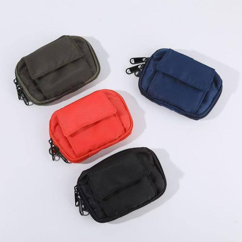 Portable Casual Zipper Storage Small Bag Mini Keys Holder Card Pouch Leisure Travel Wallet for Men and Women