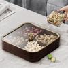 Chinese Style Wood Grain Single-Layer Candy & Dried Fruit Box