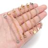 10pcs/lot Stainless Steel Extension Chains Link Jump Rings Lobster Clasps Connectors For Bracelets Necklace DIY Jewelry Making