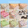 Bear Flower Rabbit Pattern Water Wash Cotton Bedspread Mattress Cover Protective