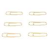1.1in 100pcs Paper Clips Rust Prevention Increased Slip Resistance Portable Metallic Paper Clips for   Daily Use