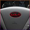 1Pcs ABS Car Steering Wheel Center Emblem Sticker Accessories For KIA Ceed Sportage Rio K5 K6 K7 K8 Optima Cerato Proceed Venga Sedona Forte