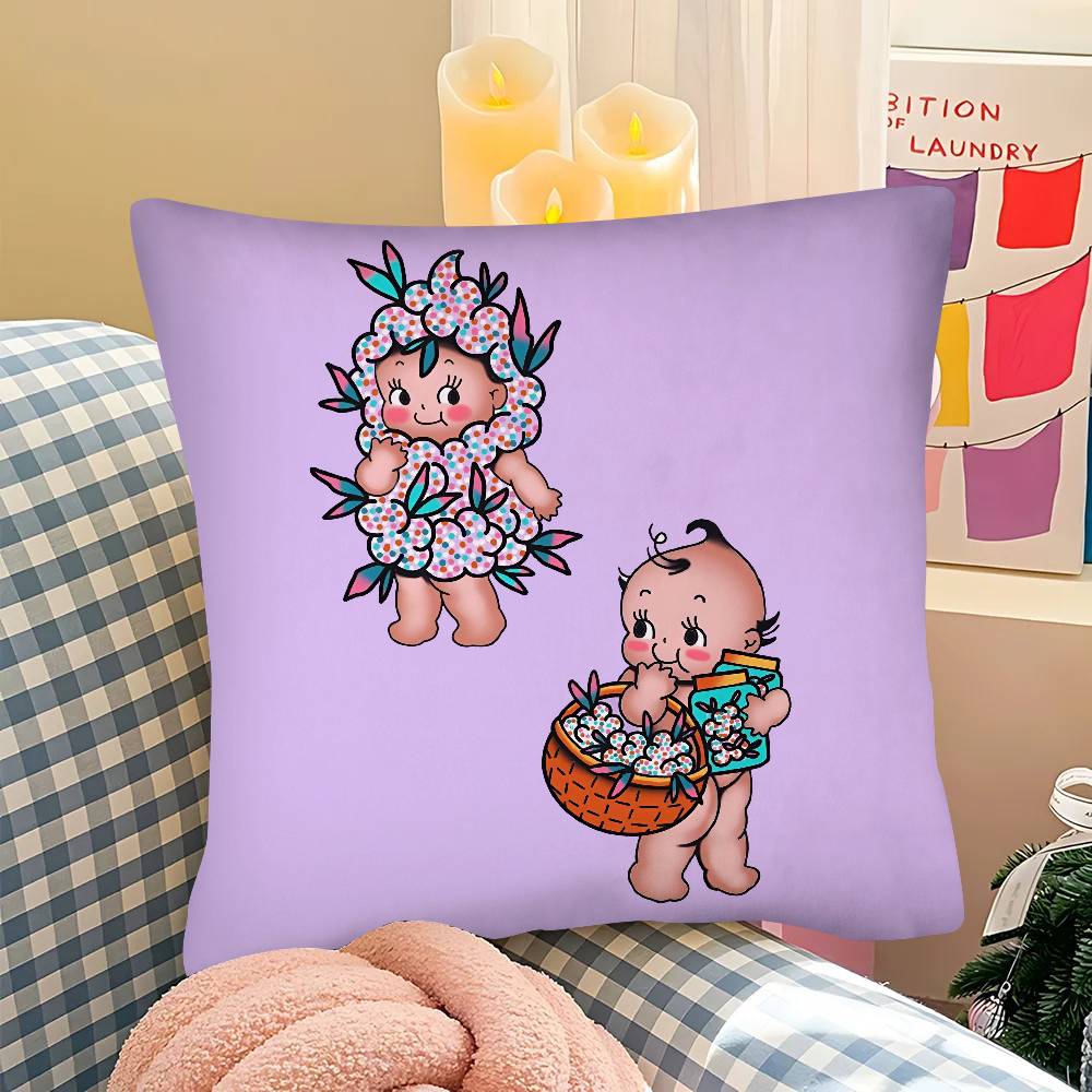 Stück KKewpie Baby Niedliche Kissenhülle Modische Quadratische Kissenhülle Schlafzimmer Sofa Raum Ins Dekoration Freizeit