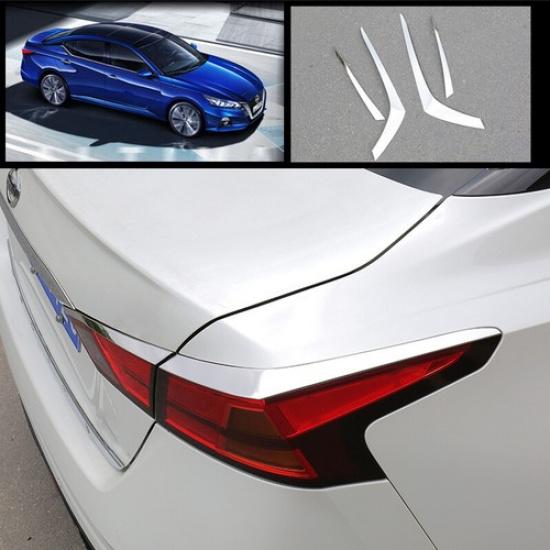 For Nissan Teana Altima - chrome steel rear headlight eyebrow strip trim