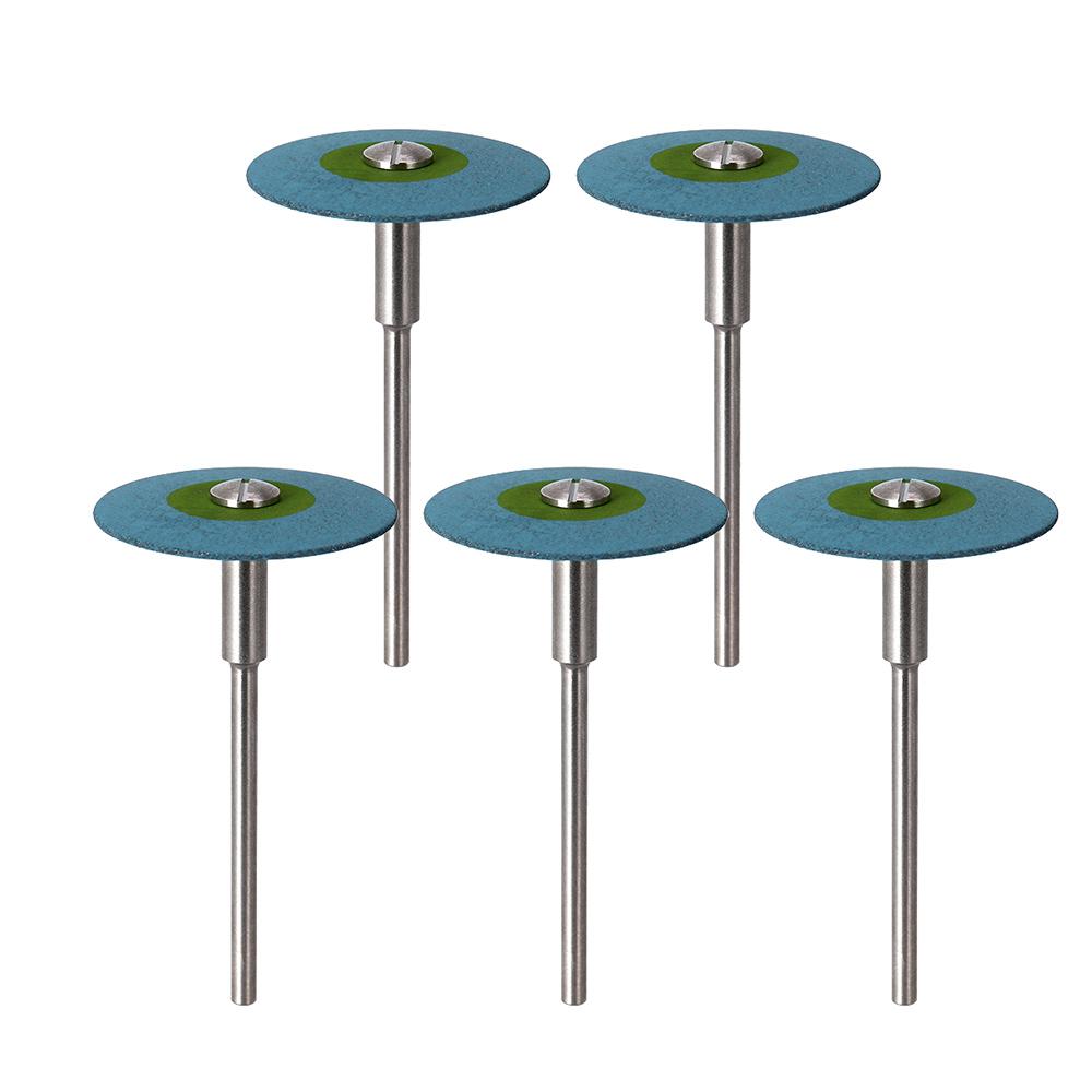 Dental Rubber Diamond Polisher Wheel Disc For Porcelain Zirconia Restorations 26mm Dental Lab Polisher