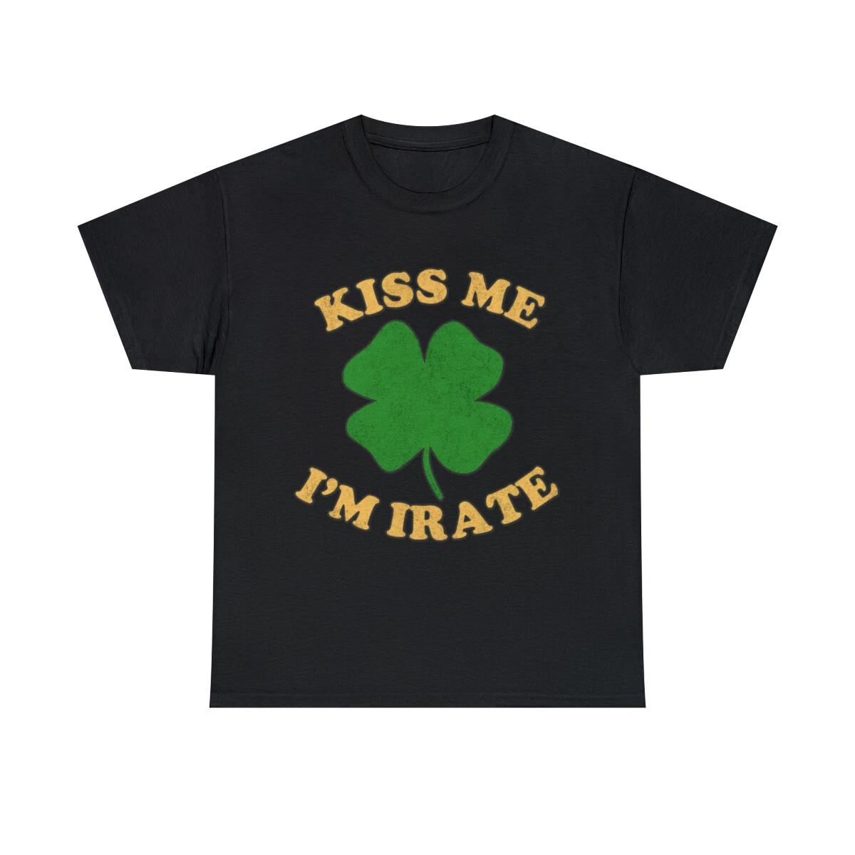 Kiss Me I m Irate Retro Graphic Tee Shirt, S-5XL 3XL