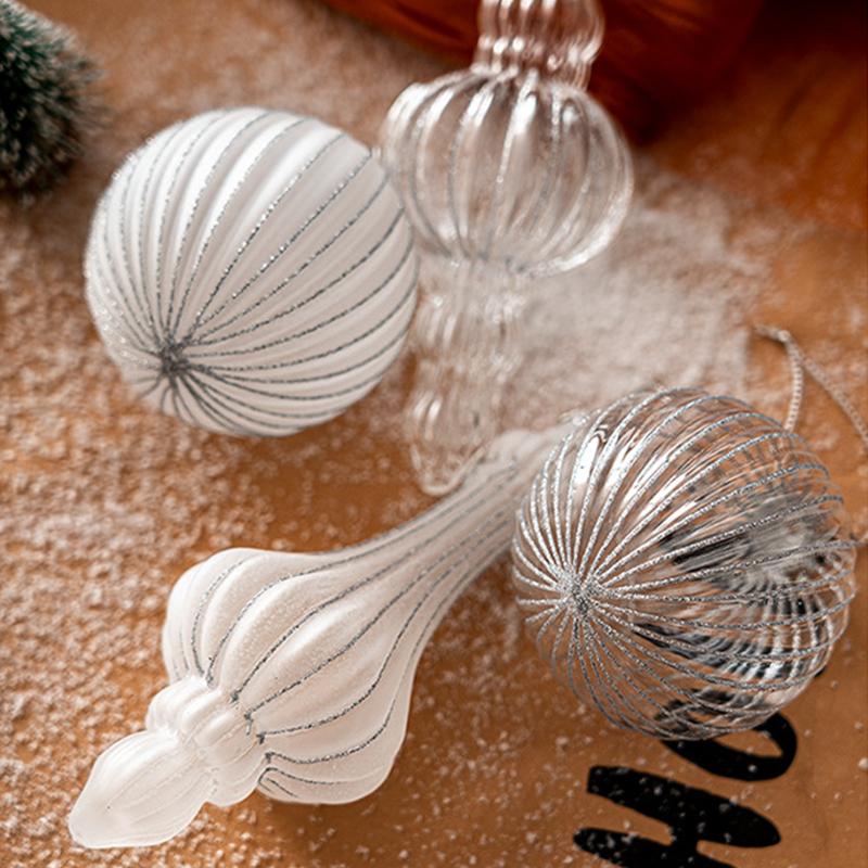 1PC Minimalist Holiday Hanging Ornaments Stylish Tree Hanging Accessories Photo Prop Christmas Balls Atmosphere Photography Orbs