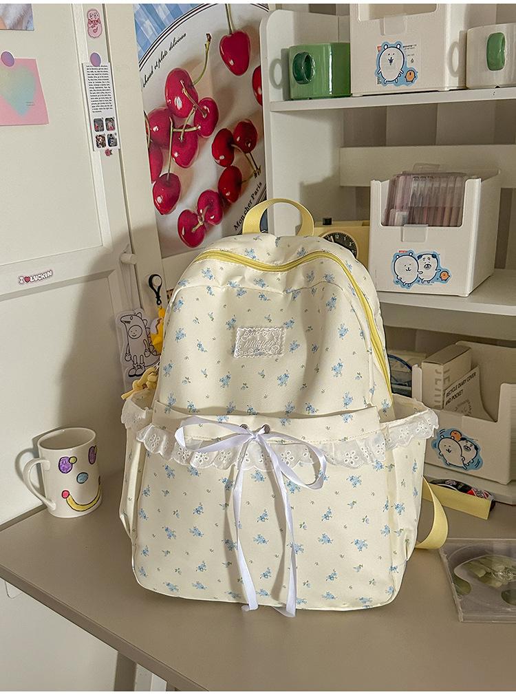 Schultasche neue Schultasche weiblich koreanische Version ins literarischer kleiner frischer Wind Rucksack für Mittelschüler große Kapazität Freizeitrucksack