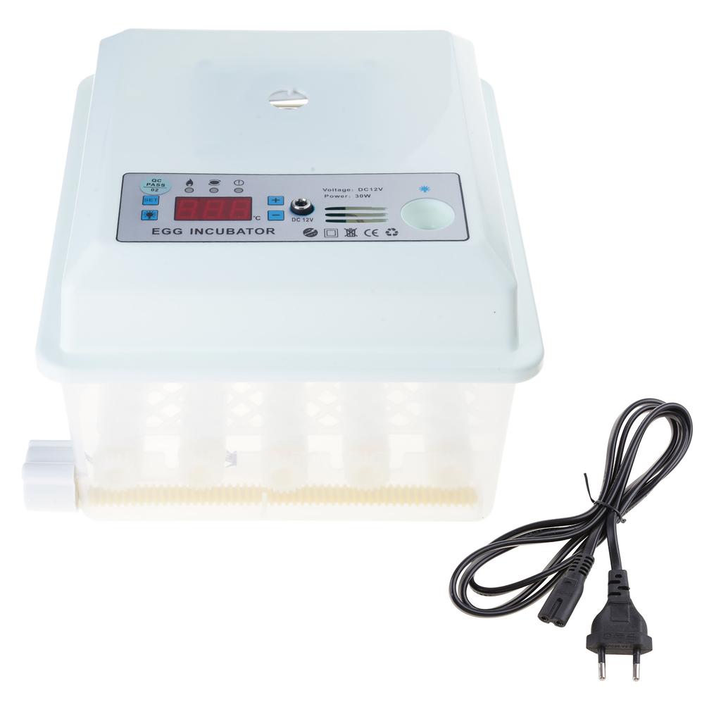 Automatic 9 Egg Incubator with Digital Control and Brooder Features for Easy Bird Chicken Poultry Breeding Hatching Use