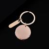 Concave Stainless Steel Keychain Blank - UV Laser Engravable Festival Gift