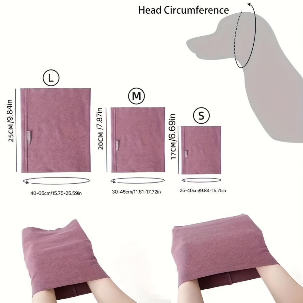 Elastic Dog Ear Muffs Waterproof Pet Calming Hood Soundproof Scarf for Pets Swimming & Grooming