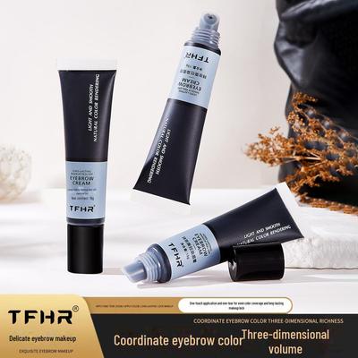 TFHR Waterproof & Sweat-Proof Tear-Off Eyebrow Dye Cream, 15g - Long-lasting, Lazy Tattoo Eyebrow Solution