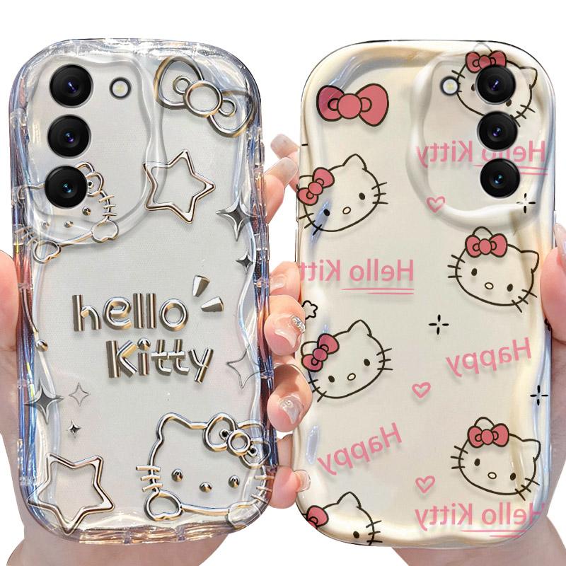 Hello Kitty Case for Samsung Galaxy S24 S23 S22 S21 Ultra Plus S20 FE A73 A72 A71 A55 A54 5G A53 A52 A51 4G A50S A50 Soft Cover
