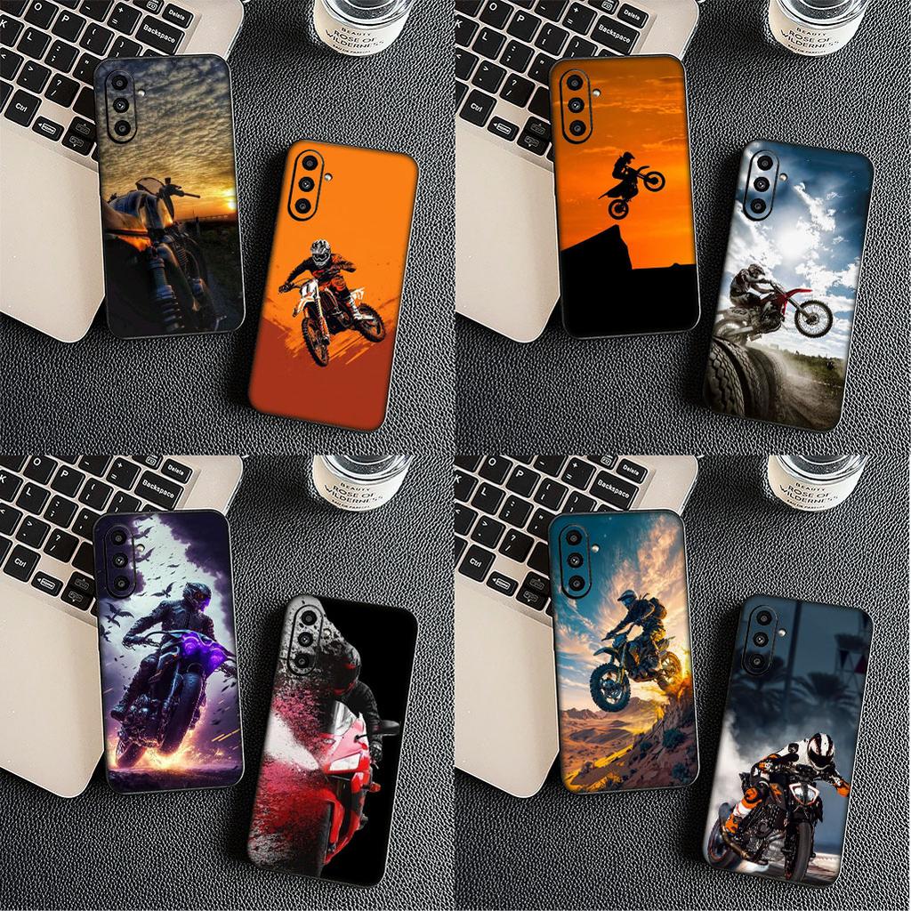 Moto Cross Art Motorcycle Sports Mobile for Motorola Moto G86 G57 G24 G15 G54 Power G13 G14 G34 G35 G45 G60 G53 G55 G64 G75 Case