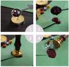 1pc DIY Scrapbook Brass Wax Seal Stamp and Wood Handle Sets Graduation Cap Golden 8.9x2.5cm Stamps: 25x14.5mm