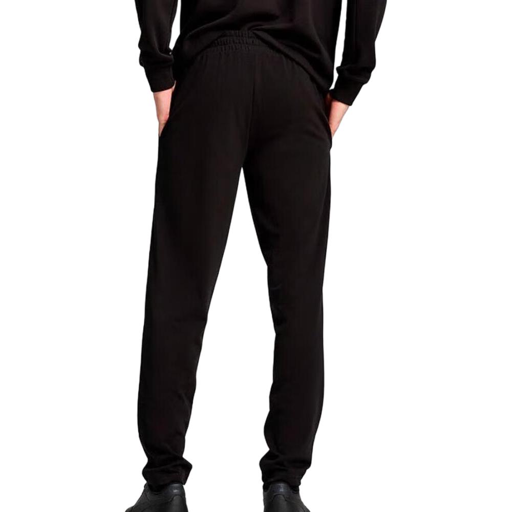 Puma Logo Comfortable Casual Versatile Knitted Sports Pants Men Bottoms Black 687522-01