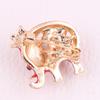 Neue Tier Elefant Emaille Rot Pins Abzeichen Broschen Für Frauen Männer Mode Schmuck Retro Perle Kristall Brosche Pins