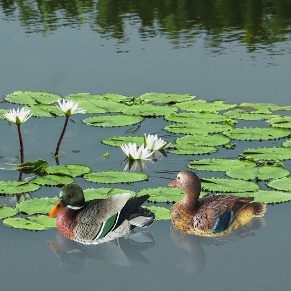 Realistyczna Sztuczna Statua Mandarynki Nie Blaknąca Pływająca Statua Kaczki Statuetki Łabędzi Dekoracja Domu