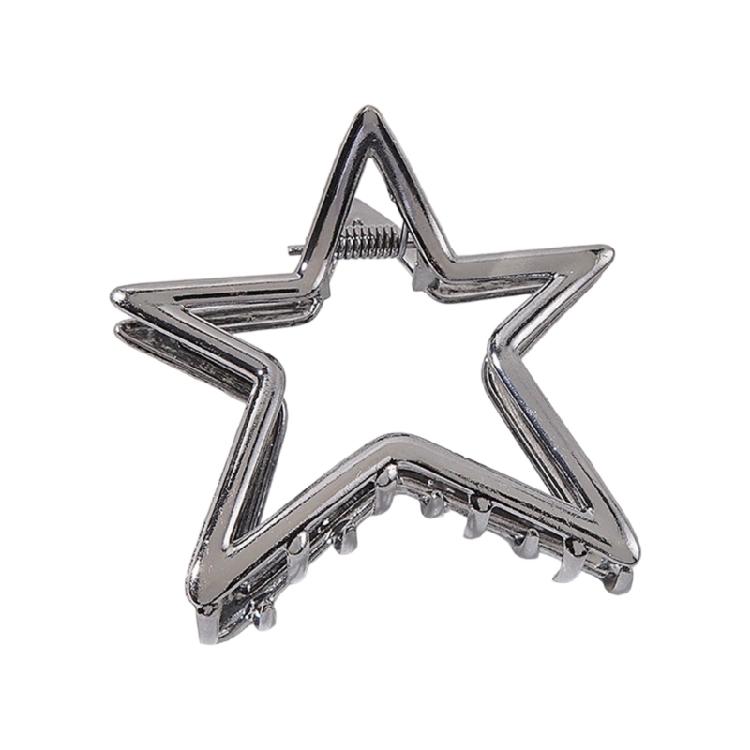 Trendy Hollow Star Hair Accessories Practical Metal Hair Claw For Women Girls Fashion Hairpin For Daily Styling Use