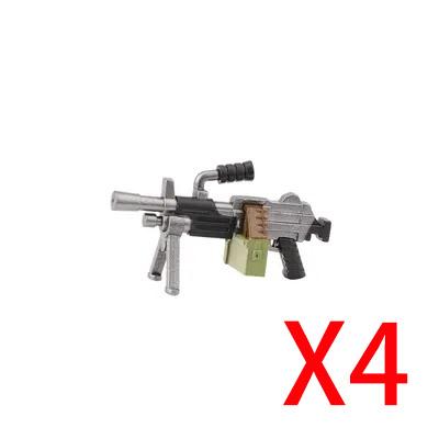 Military Building Blocks Solider Figures Weapons Camouflage Guns RPG Equipment Package Shields EOD M1919A4 Roadblock Mini Bricks