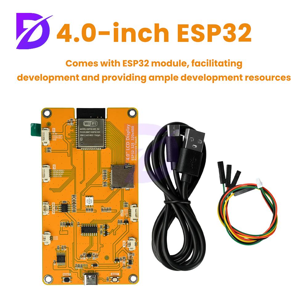 ESP32 WiFi Bluetooth Development Board ST7789 4.0-inch Intelligent Display Module Onboard ESP32-32E Module