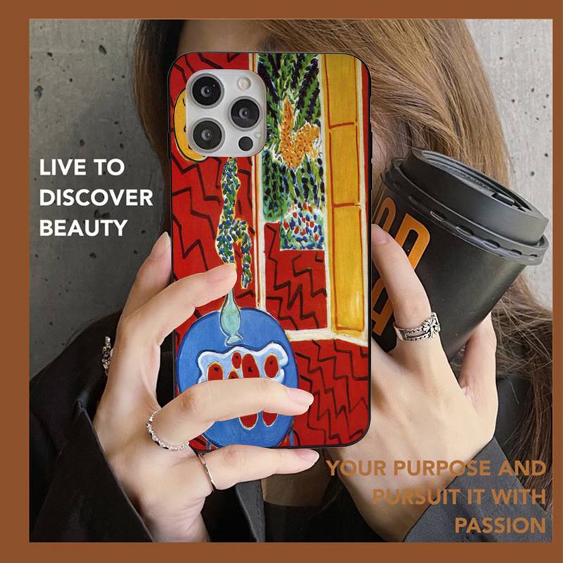 

Henri Matisse Art Painting Phone Case For iPhone 13 11 8 7 6 6S Plus X XS MAX 5 5S SE 2020 XR 11 pro DIY Funda iphone XS MAX