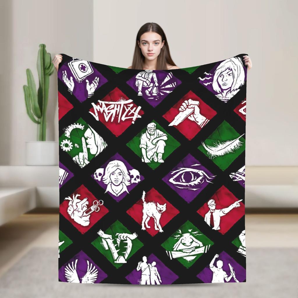 Deads by Daylights Warm Blanket  Picnic Plush Bedding Throws Novelty Outdoor Flannel Bedspread Sofa Bed Cover